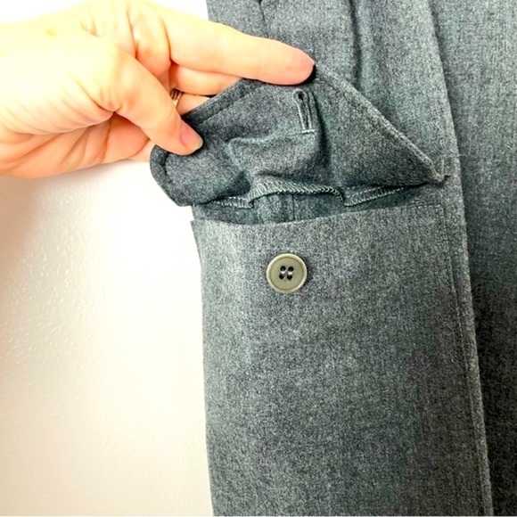 Talbots Signature Style Wool Cargo Pants | Size 10 | Gray - Picture 4 of 11